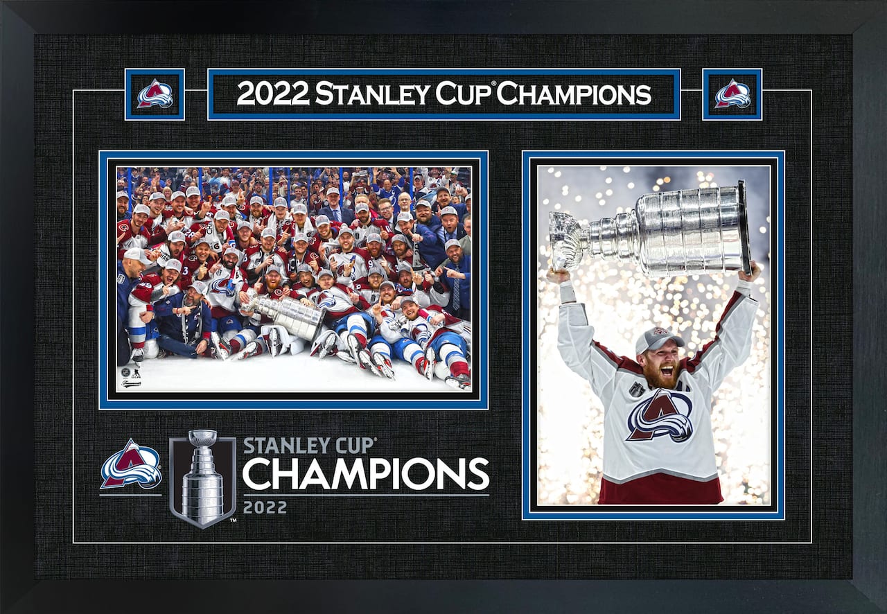 Gabriel Landeskog Framed Colorado Avalanche 16" x 24" 2022 Stanley Cup Collage 22" x 18"